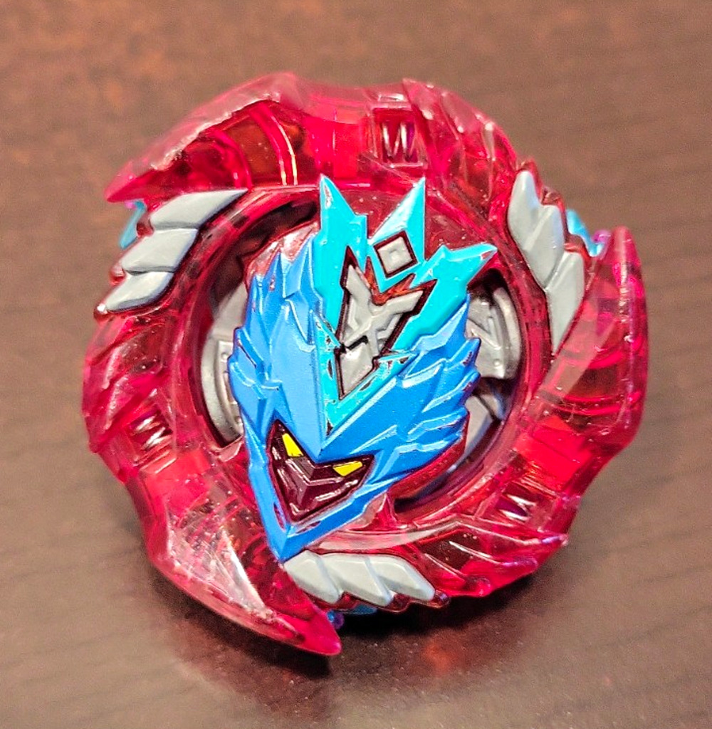 Beyblade Spinning Battle Top Parts Set Plastic Red Blue Purple Gray